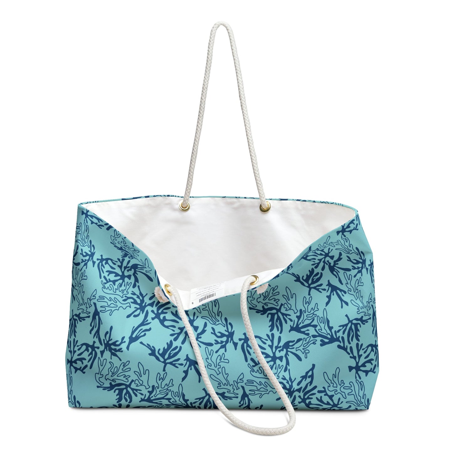 Weekender Bag Coral Ocean Teal - Global Village Kailua Boutique