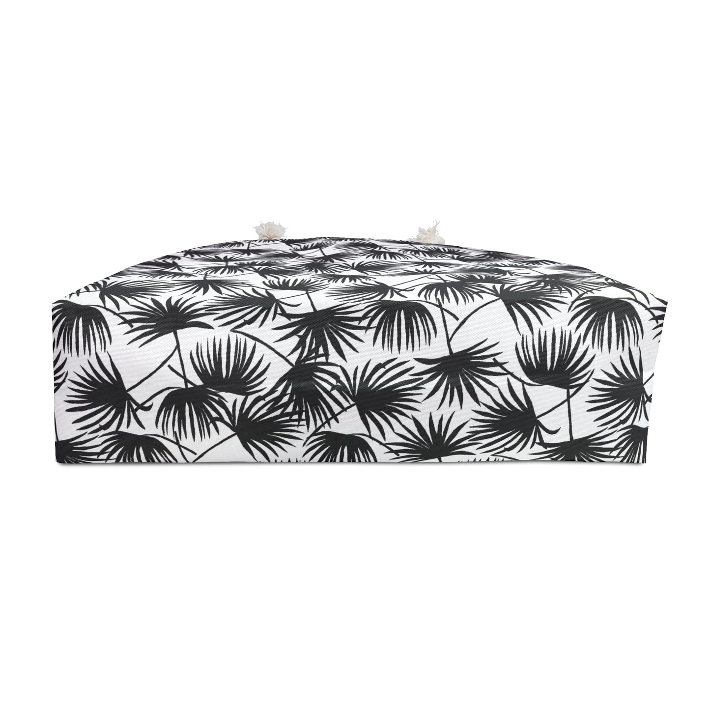 Weekender Bag Fan Palm Black - Global Village Kailua Boutique