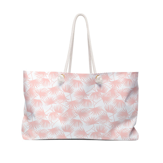 Weekender Bag Fan Palm Pink - Global Village Kailua Boutique