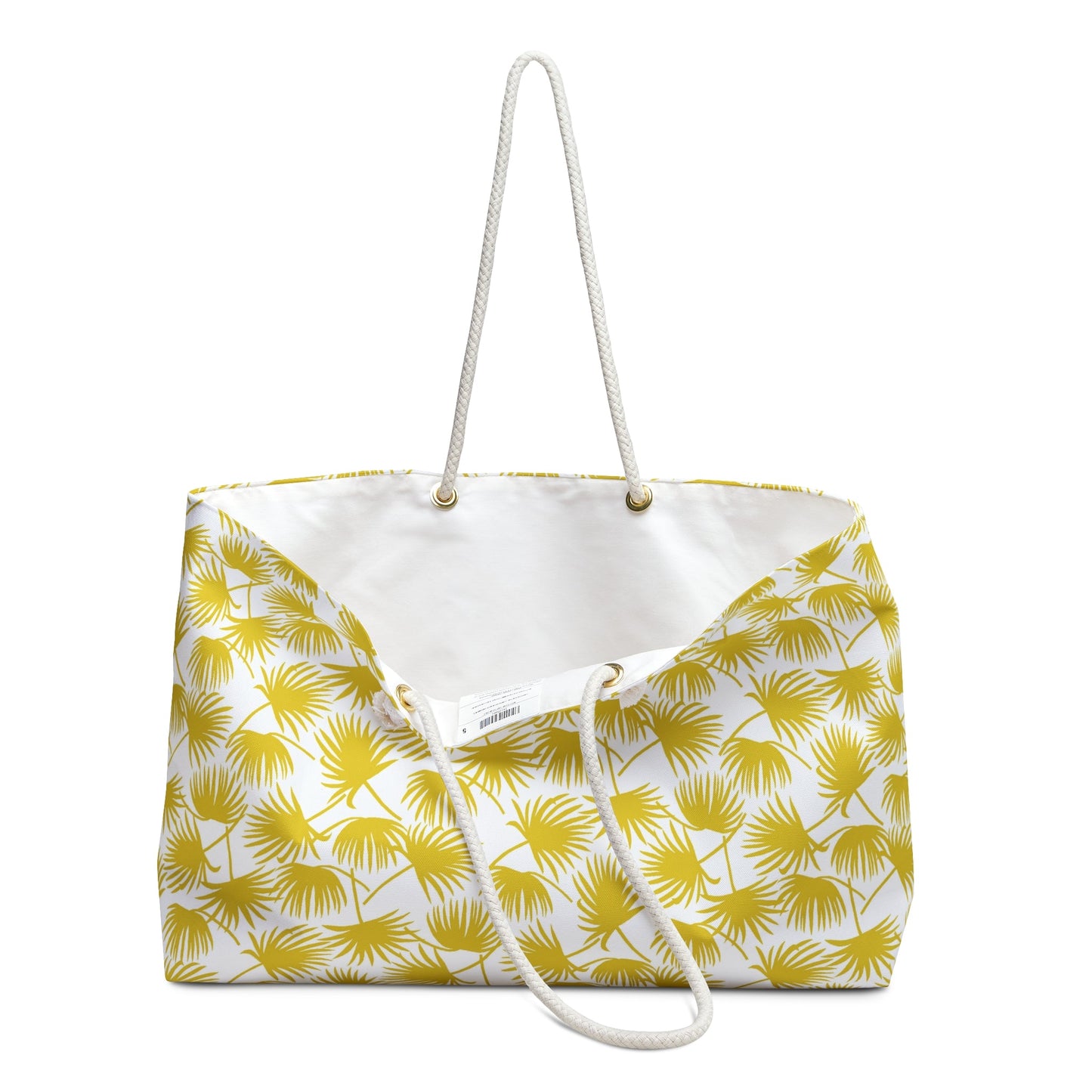 Weekender Bag Fan Palm Yellow - Global Village Kailua Boutique