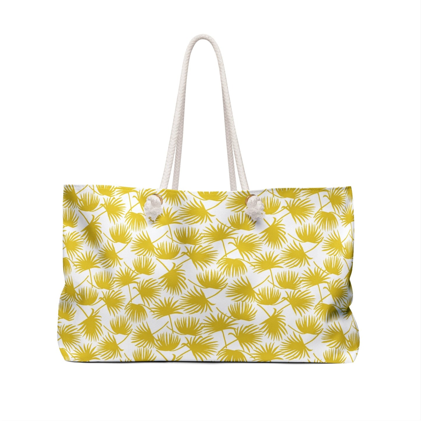 Weekender Bag Fan Palm Yellow - Global Village Kailua Boutique