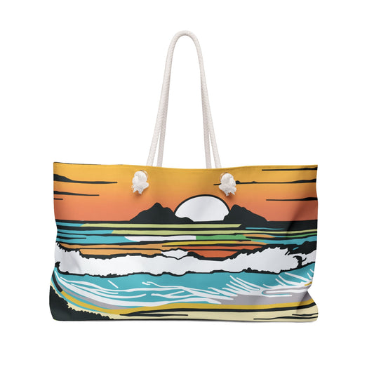 Weekender Bag Summer Sunrise - Global Village Kailua Boutique