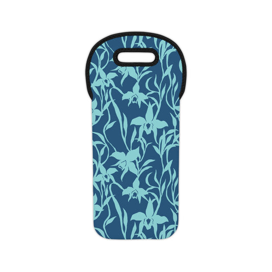 Wine Tote Bag Orchid Teal Global Village Kailua Boutique