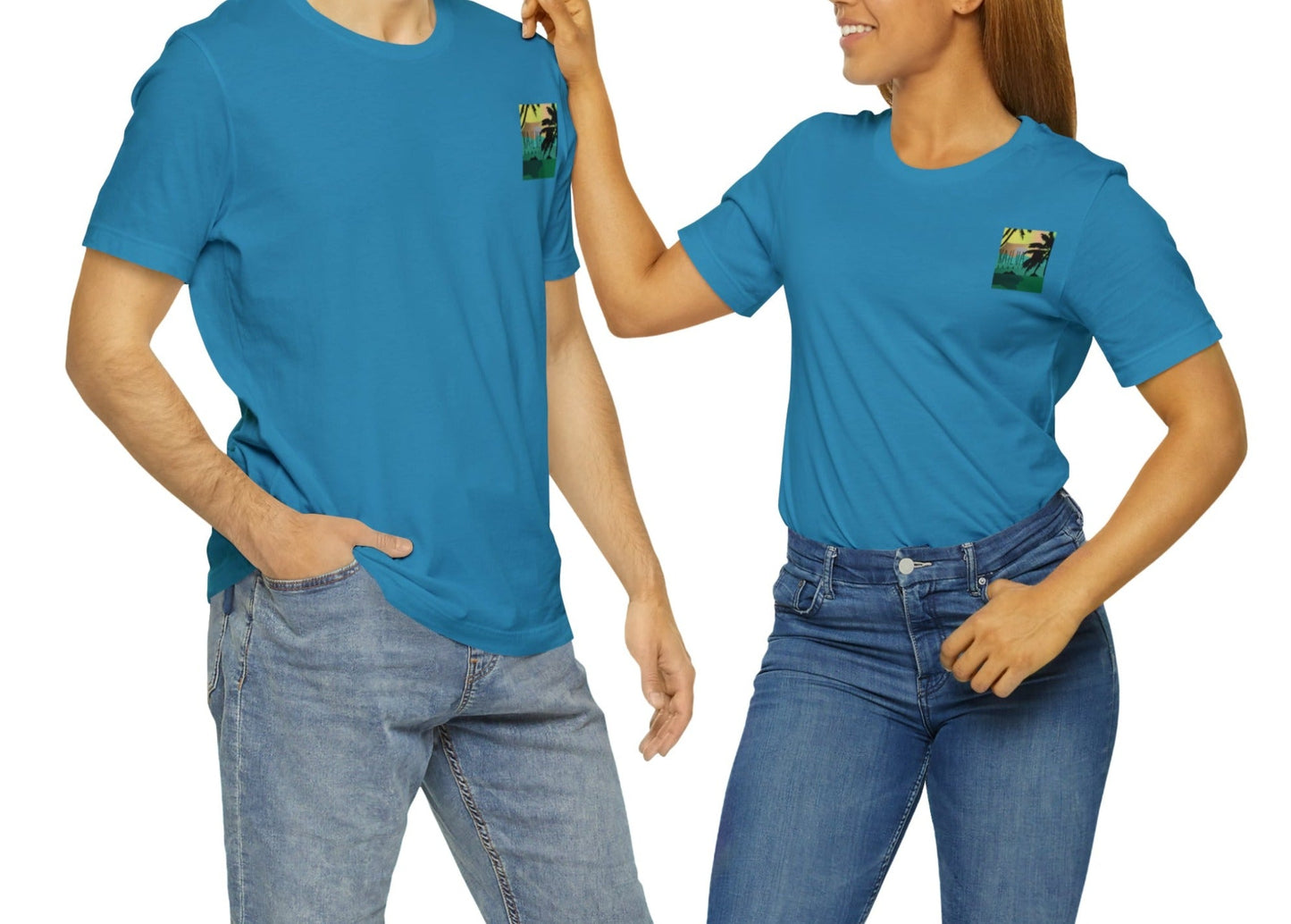 Winter Sunrise Unisex Jersey Short Sleeve Tee - Global Village Kailua Boutique