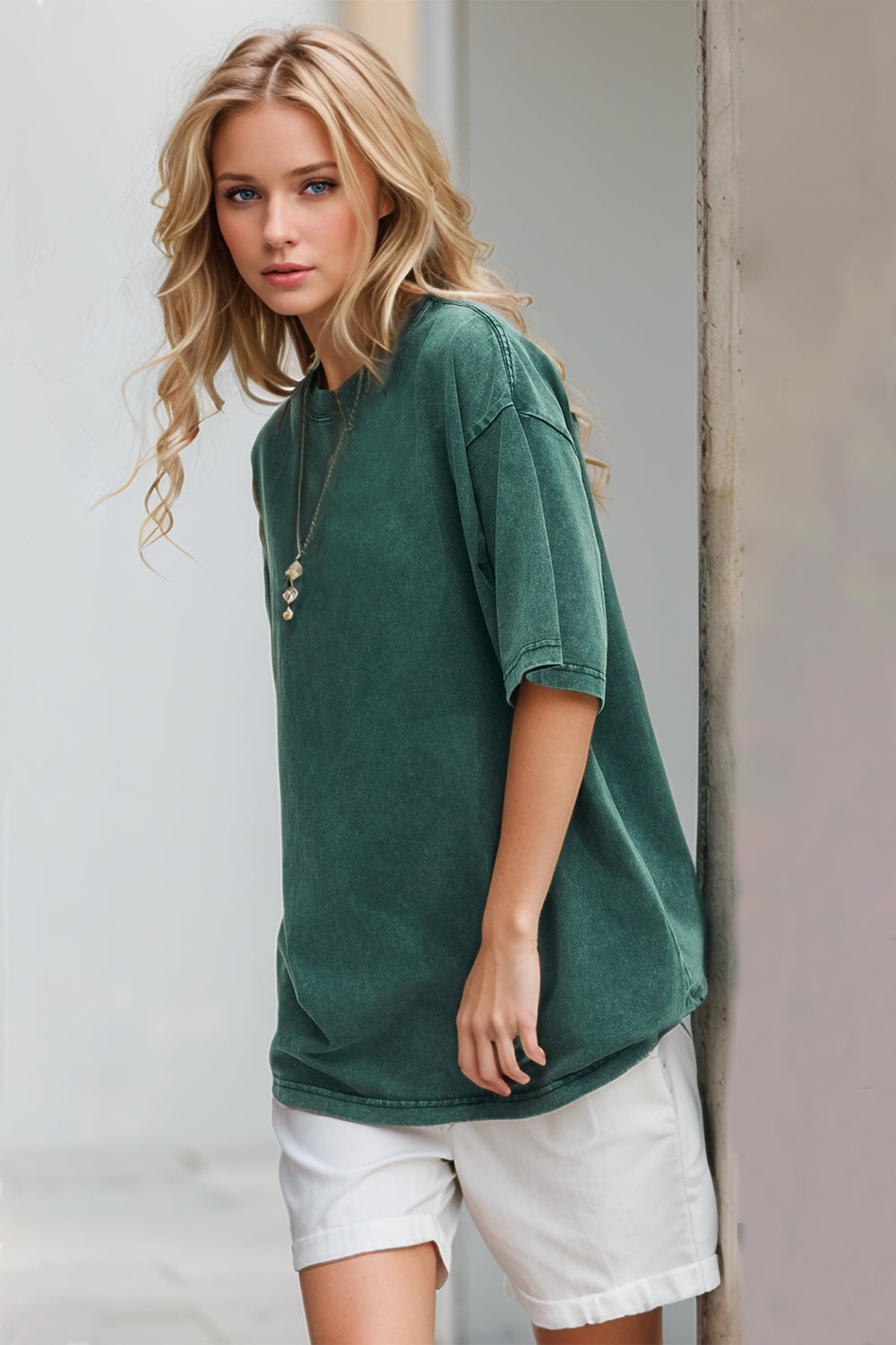 Basic Bae Cotton Round Neck Half Sleeve Tee