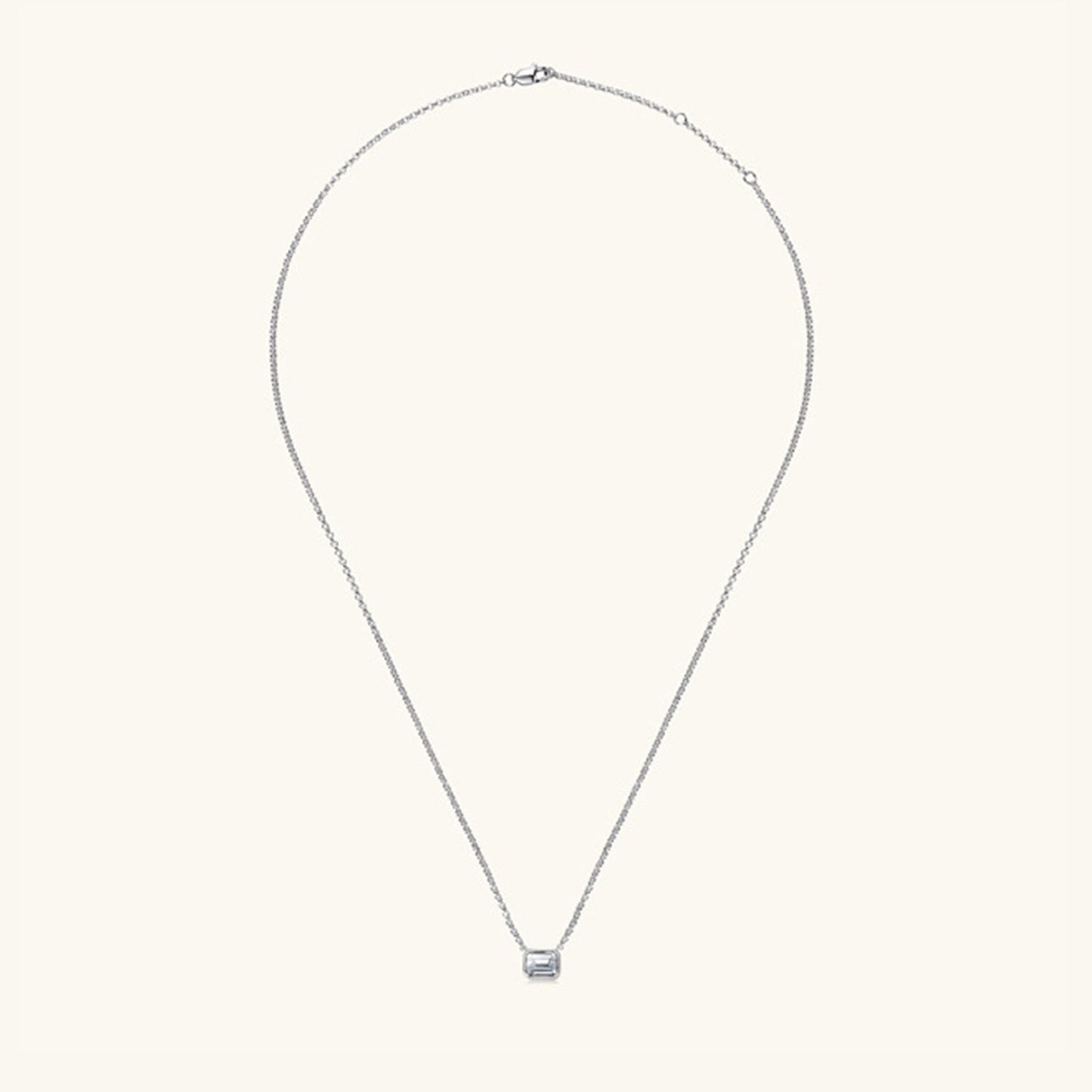 1 Carat Moissanite 925 Sterling Silver Pendant Necklace - Global Village Kailua Boutique