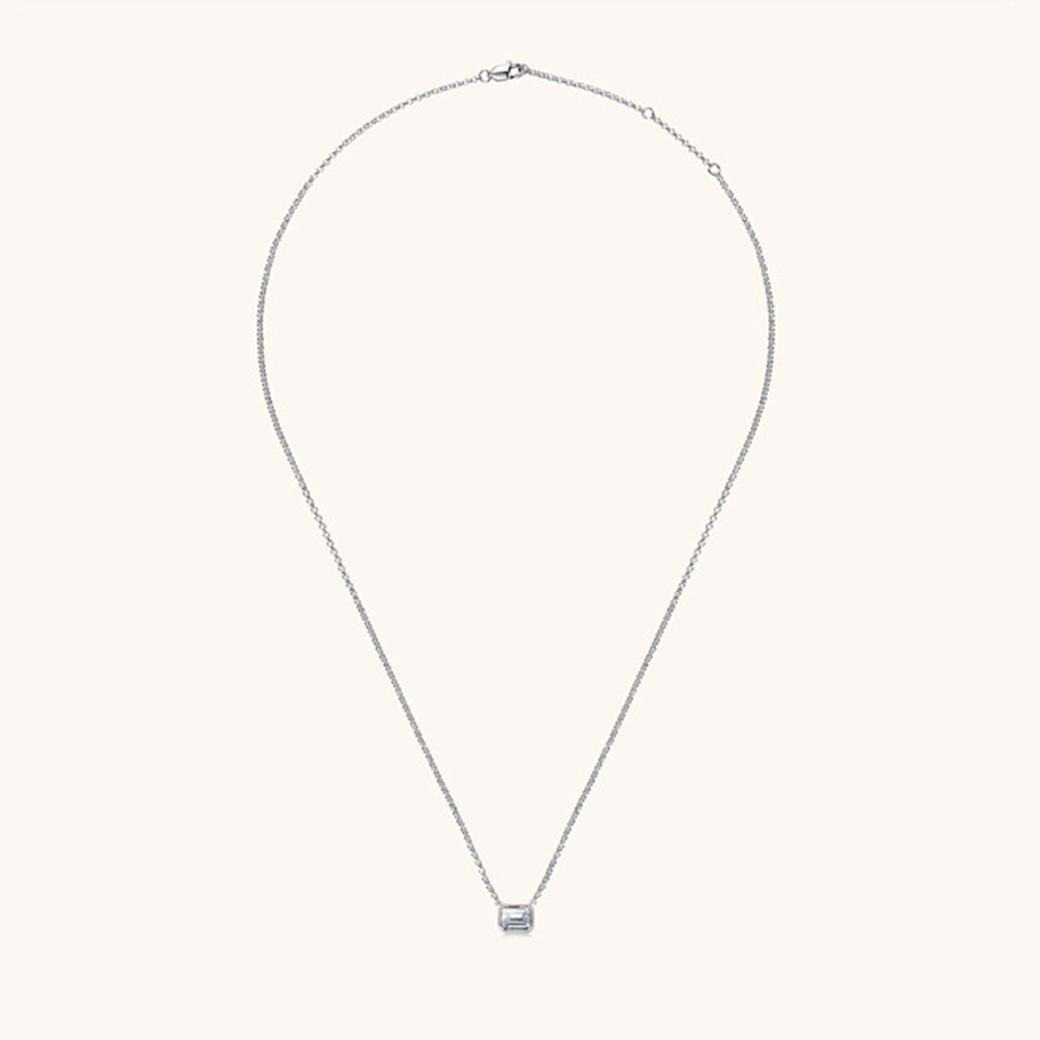 1 Carat Moissanite 925 Sterling Silver Pendant Necklace - Global Village Kailua Boutique