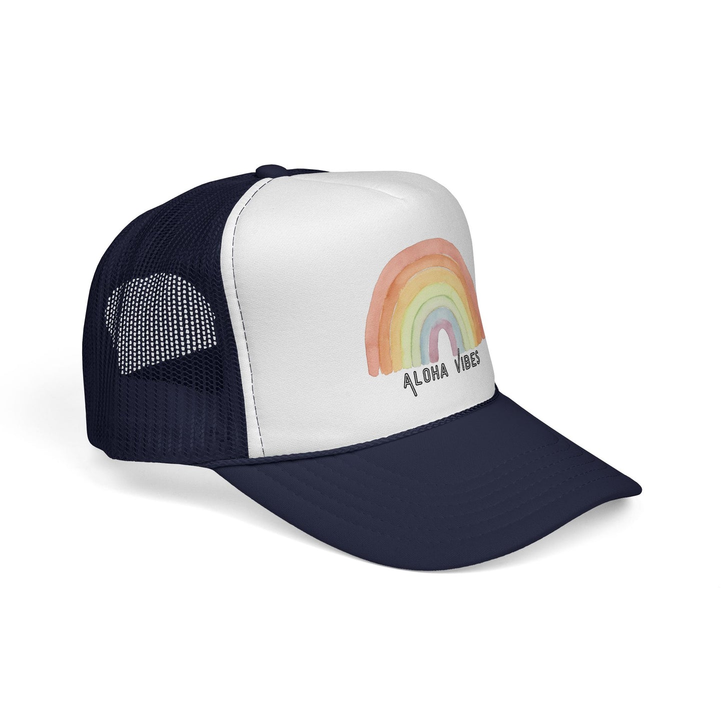 Rainbow Aloha Vibes Trucker Hat