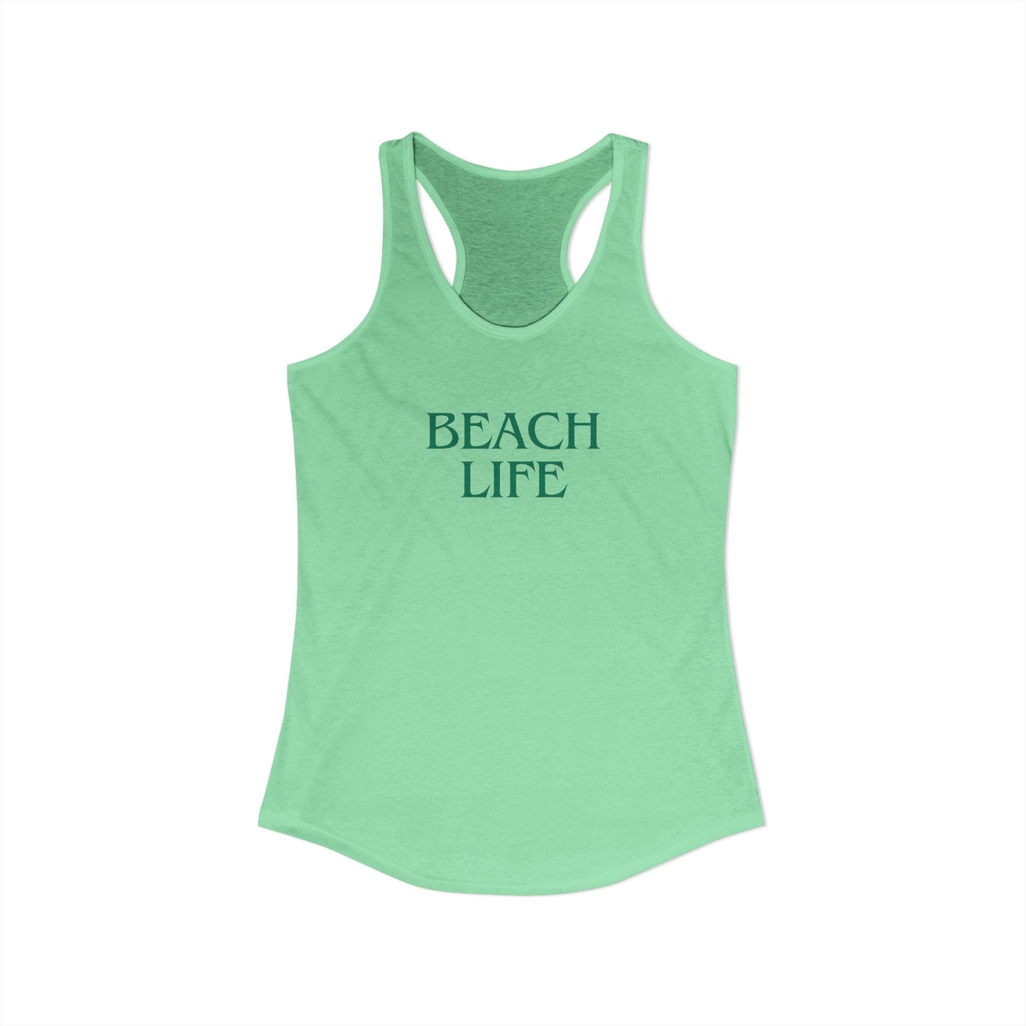 Beach Life Racerback Tank – Salty Air, Sandy Toes