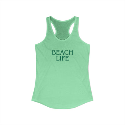 Beach Life Racerback Tank – Salty Air, Sandy Toes
