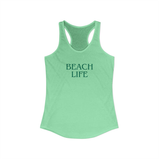 Beach Life Racerback Tank – Salty Air, Sandy Toes