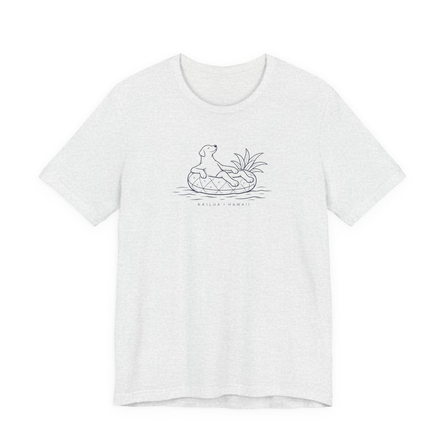 Koa Pineapple Floatie Dog Tee | Coastal Hawaii Tee