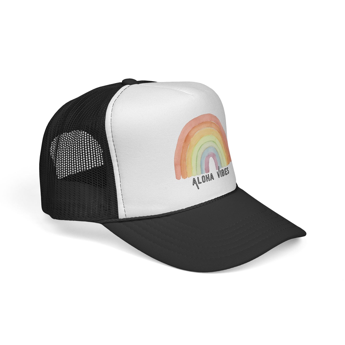 Rainbow Aloha Vibes Trucker Hat
