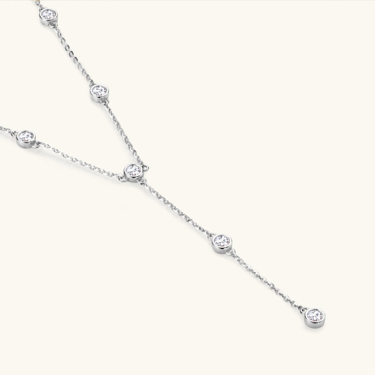 1.1 Carat Y Moissanite 925 Sterling Silver Necklace - Global Village Kailua Boutique