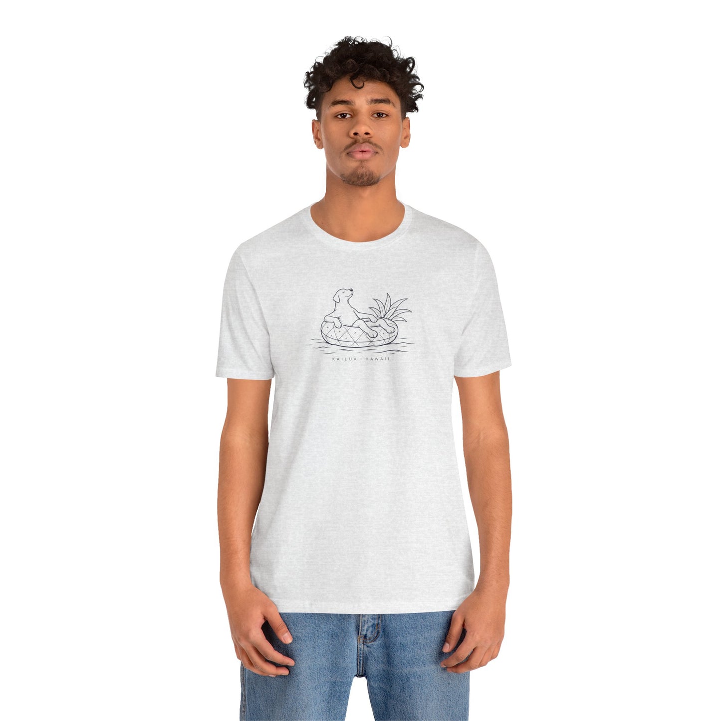 Koa Pineapple Floatie Dog Tee | Coastal Hawaii Tee