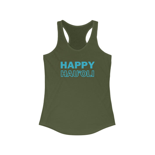 HAPPY – Hauʻoli Racerback Tank – Joy in Every Moment