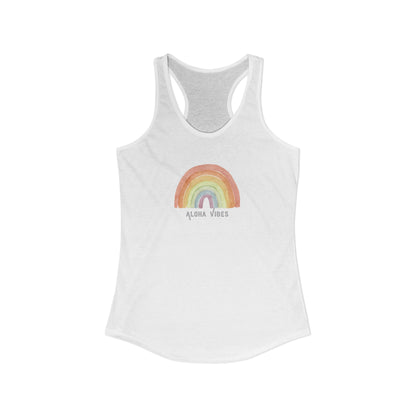 Aloha Vibes Rainbow Racerback Tank