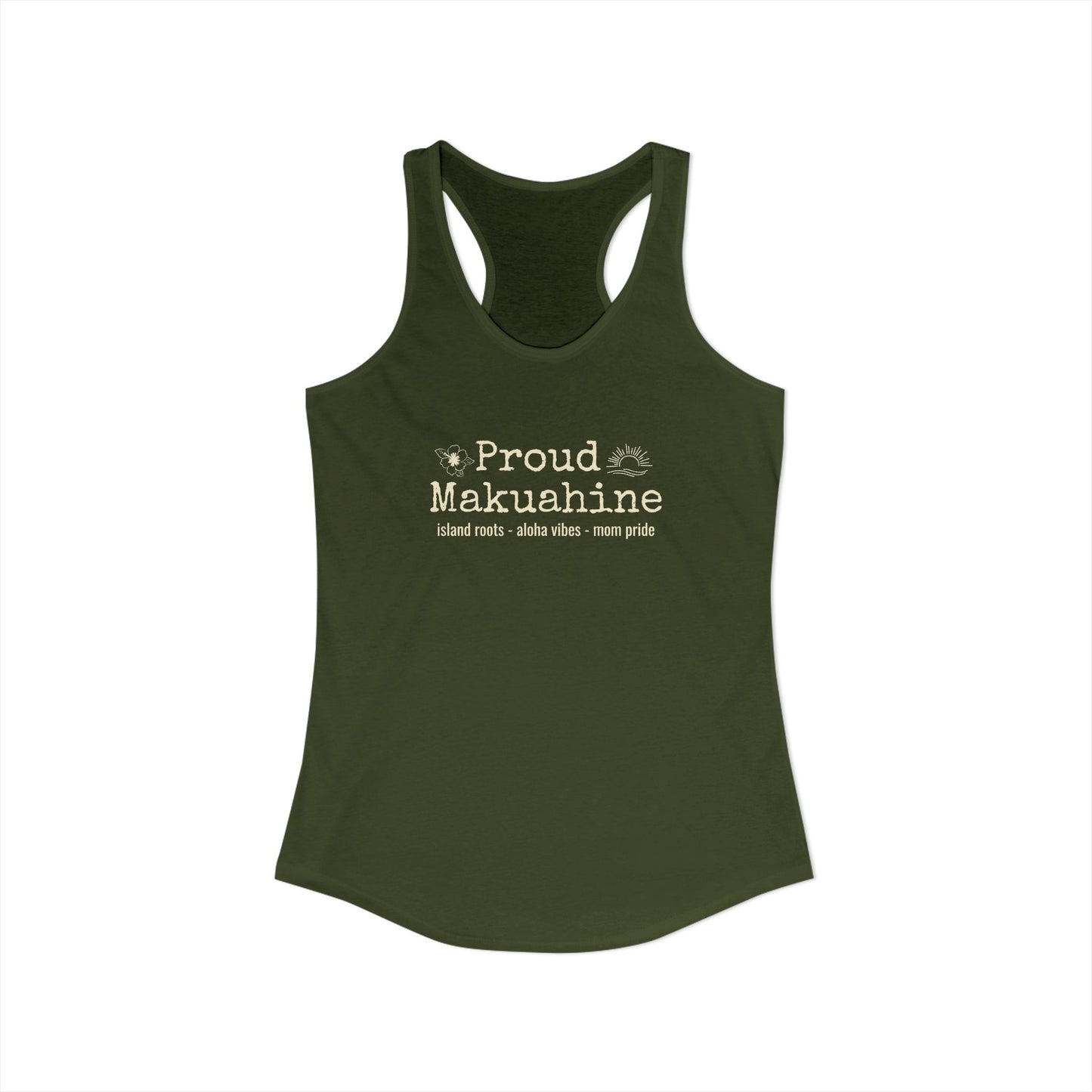 Proud Mākuāhine Racerback Tank – Rooted in Aloha, Worn with Pride
