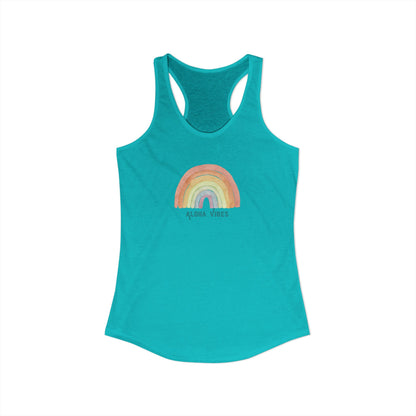 Aloha Vibes Rainbow Racerback Tank