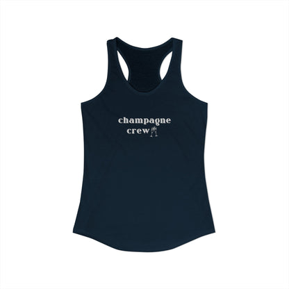 Champagne Crew Racerback Tank – Pop, Fizz, Chill