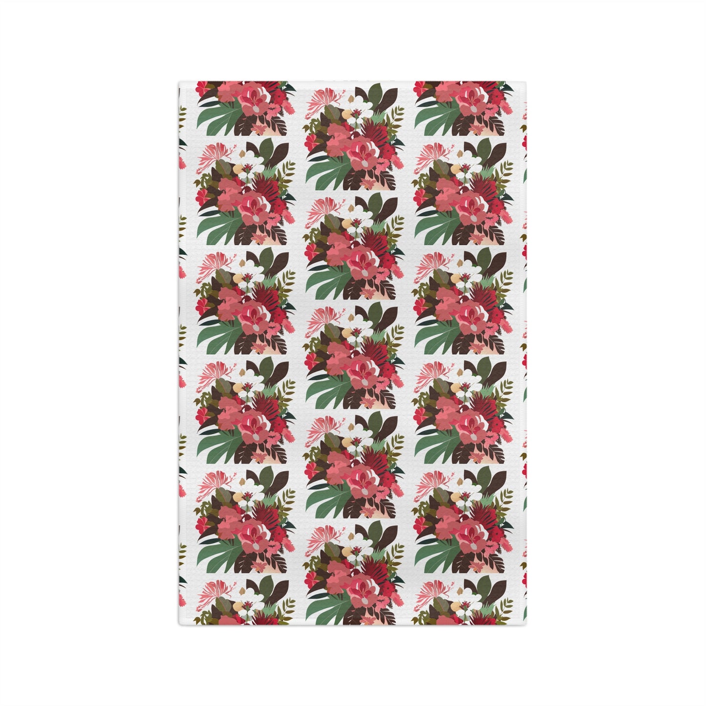 Kitchen Towel Pink Tropical Floral