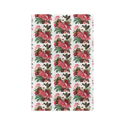 Kitchen Towel Pink Tropical Floral