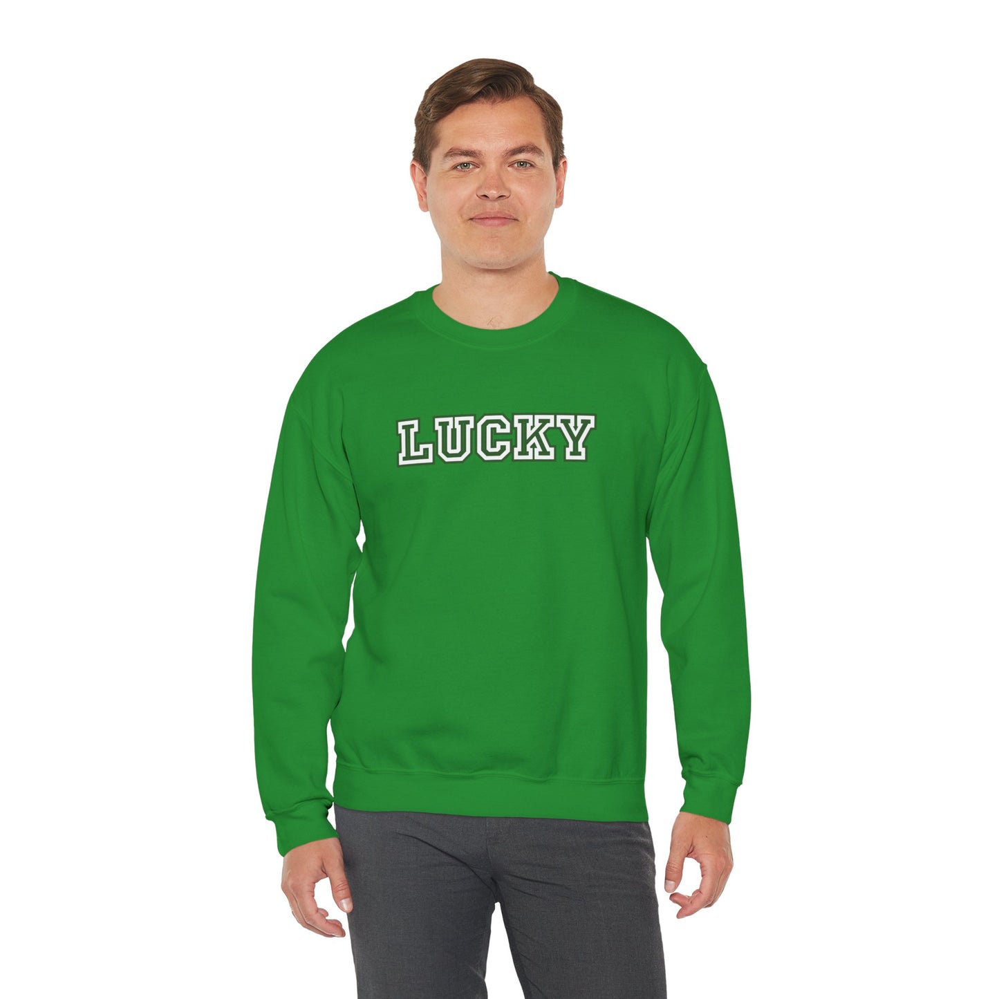 Lucky Varsity Unisex Heavy Blend Crewneck Sweatshirt