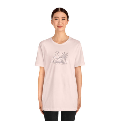 Koa Pineapple Floatie Dog Tee | Coastal Hawaii Tee