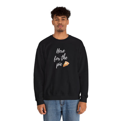 Here for the Pie Unisex Heavy Blend Crewneck Sweatshirt