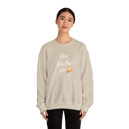 Here for the Pie Unisex Heavy Blend Crewneck Sweatshirt