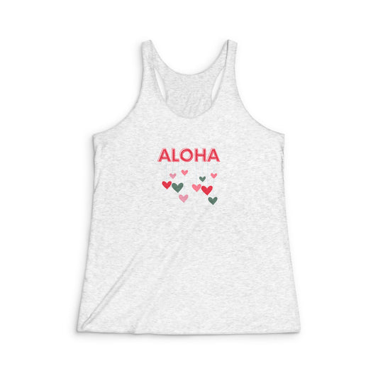 Aloha Drop Women's Tri-Blend Racerback Tank