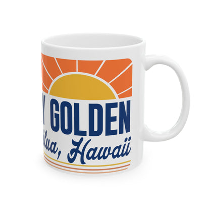 Stay Golden Coffee Mug | Hawaii-Inspired Ceramic Mug