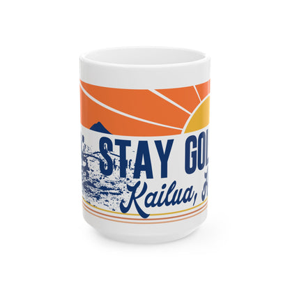 Stay Golden Coffee Mug | Hawaii-Inspired Ceramic Mug