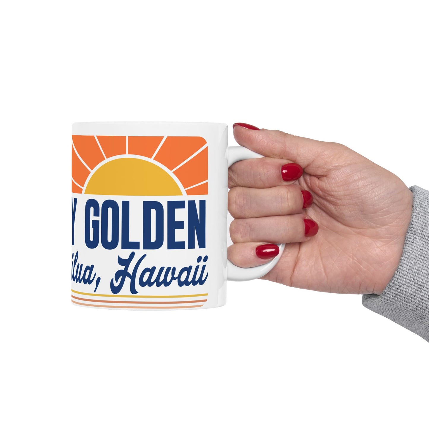 Stay Golden Coffee Mug | Hawaii-Inspired Ceramic Mug