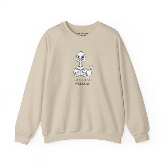Booked All Weekend Sweatshirt – Nēnē Goose Island Reader Edition
