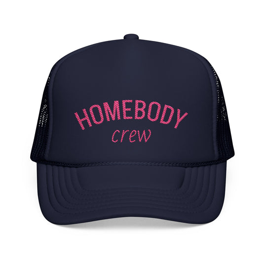 Homebody Crew Trucker Hat – Pink Vibes