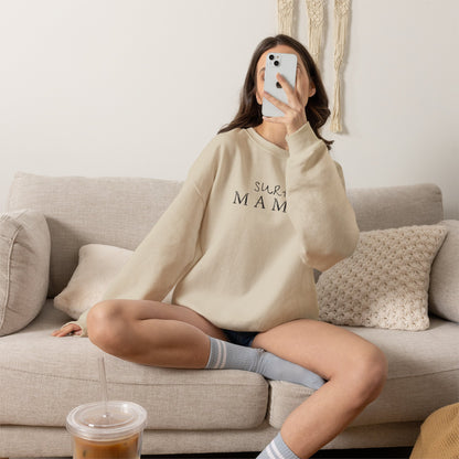 Surf Mama Sweatshirt | Hawaii Beach Graphic Pullover