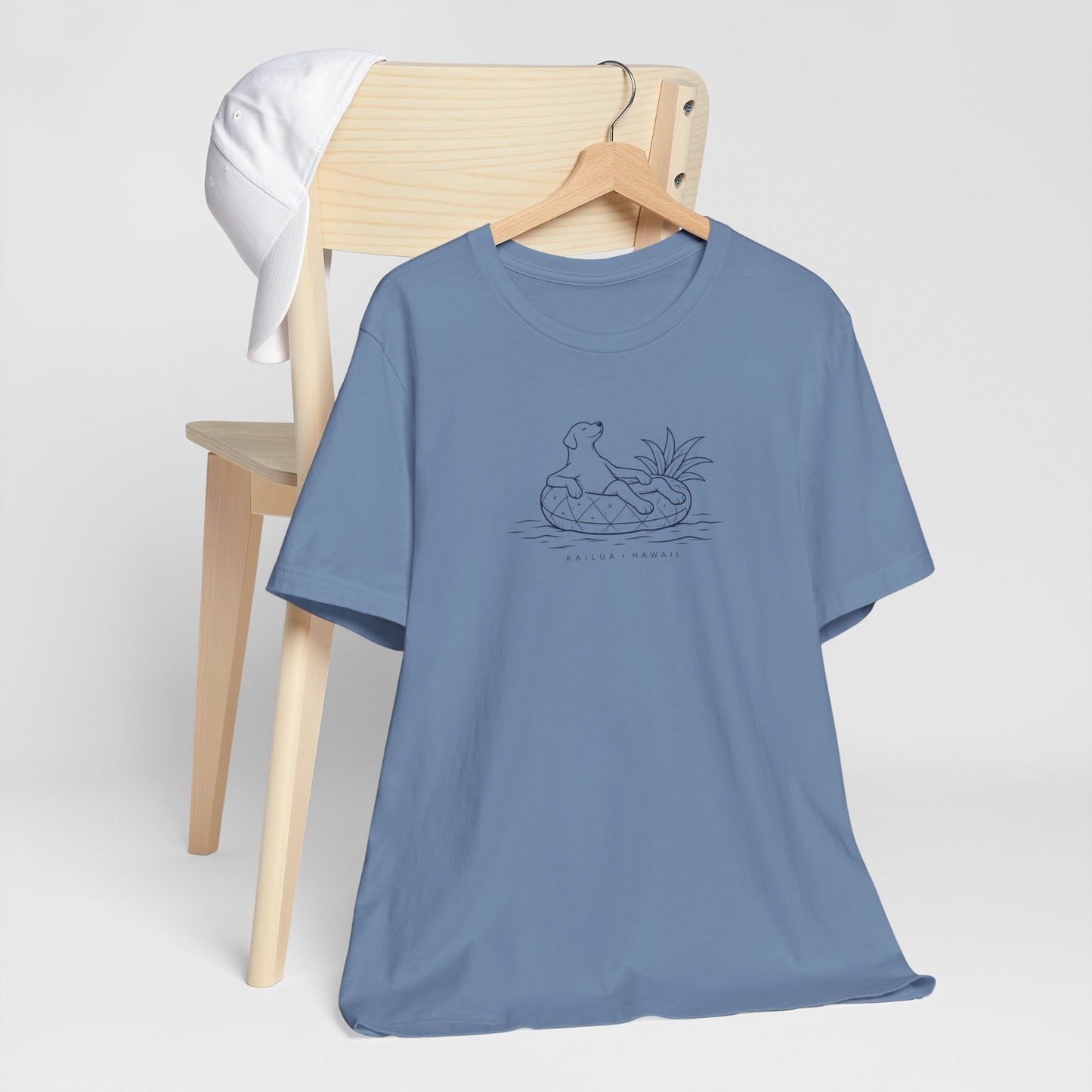 Koa Pineapple Floatie Dog Tee | Coastal Hawaii Tee