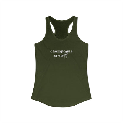 Champagne Crew Racerback Tank – Pop, Fizz, Chill