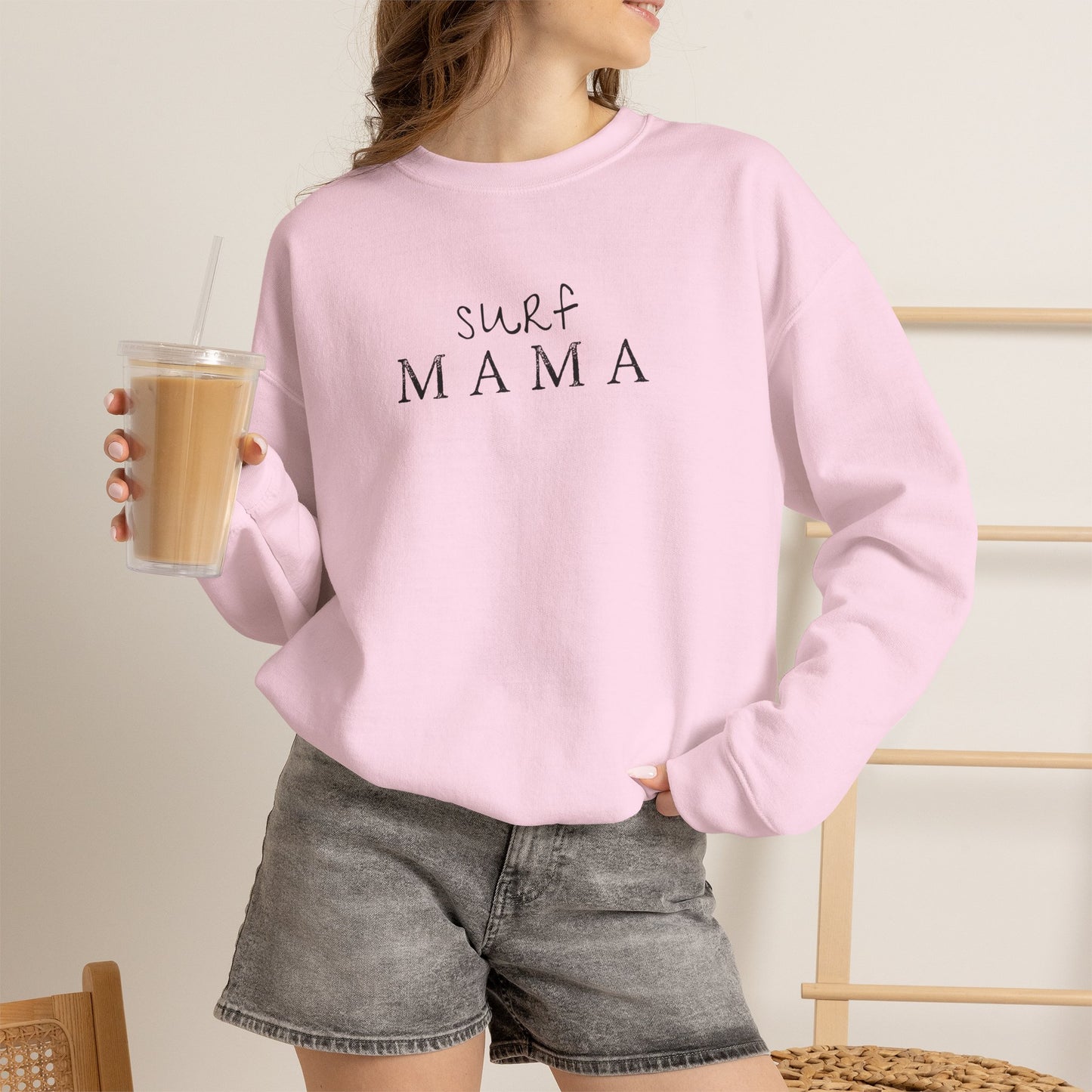 Surf Mama Sweatshirt | Hawaii Beach Graphic Pullover