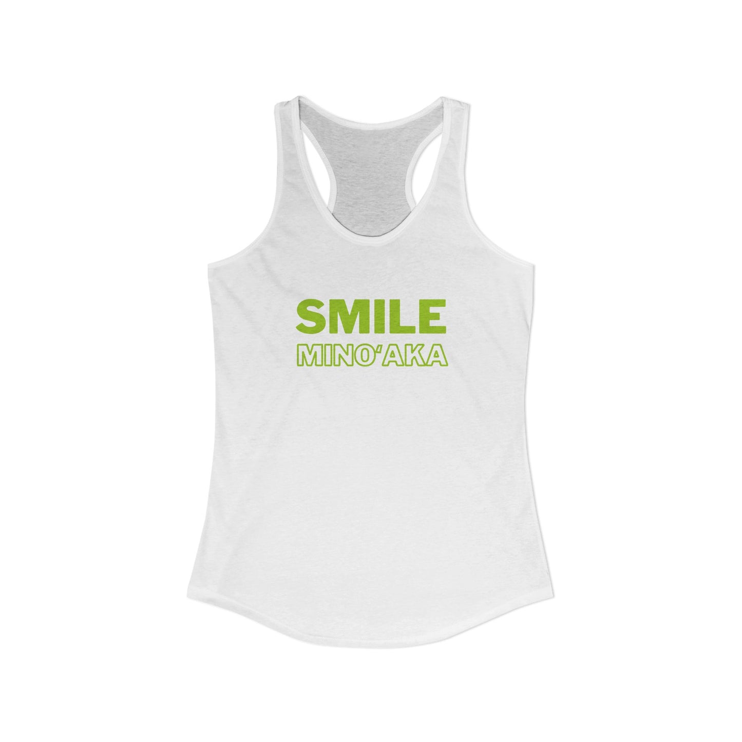 SMILE – Minoʻaka Racerback Tank – Aloha Starts Here