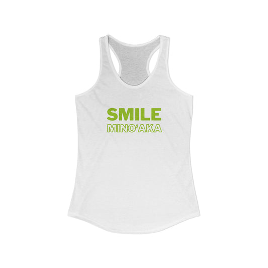 SMILE – Minoʻaka Racerback Tank – Aloha Starts Here