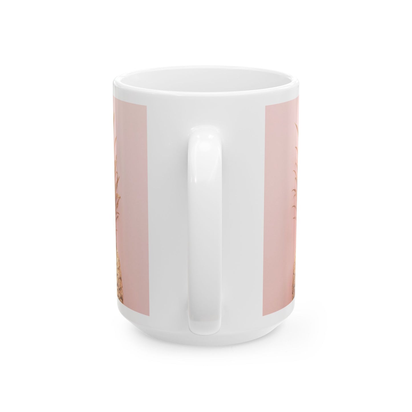 Golden Pineapple Ceramic Mug – 11 oz & 15 oz