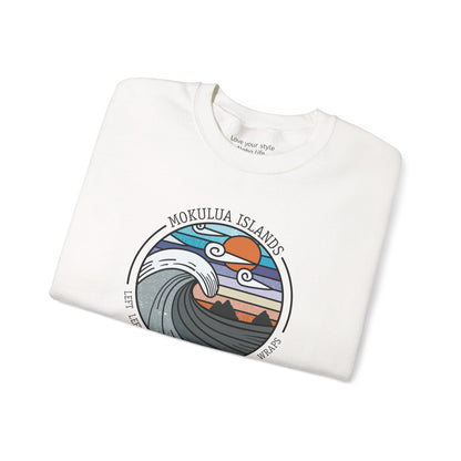 Mokulua Islands Surf Spots Graphic Sweatshirt
