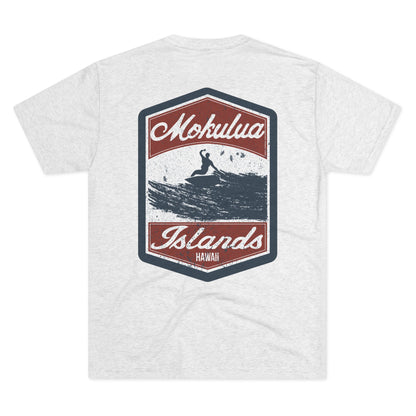 Mokulua Islands Surf Unisex Tri-Blend Crew Tee
