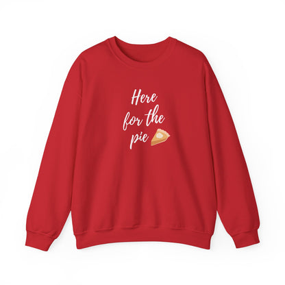 Here for the Pie Unisex Heavy Blend Crewneck Sweatshirt