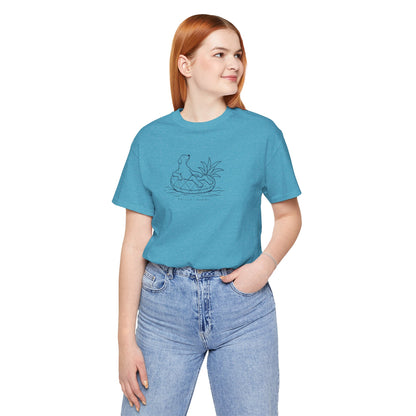 Koa Pineapple Floatie Dog Tee | Coastal Hawaii Tee