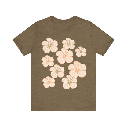 HIbiscus All Over Unisex Jersey Tee