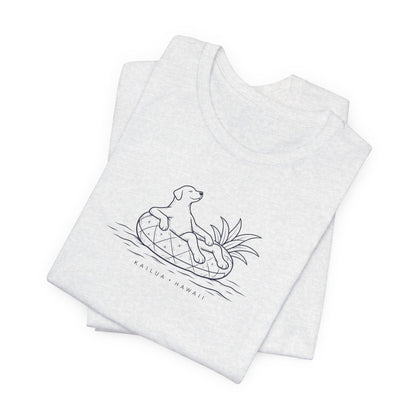 Koa Pineapple Floatie Dog Tee | Coastal Hawaii Tee
