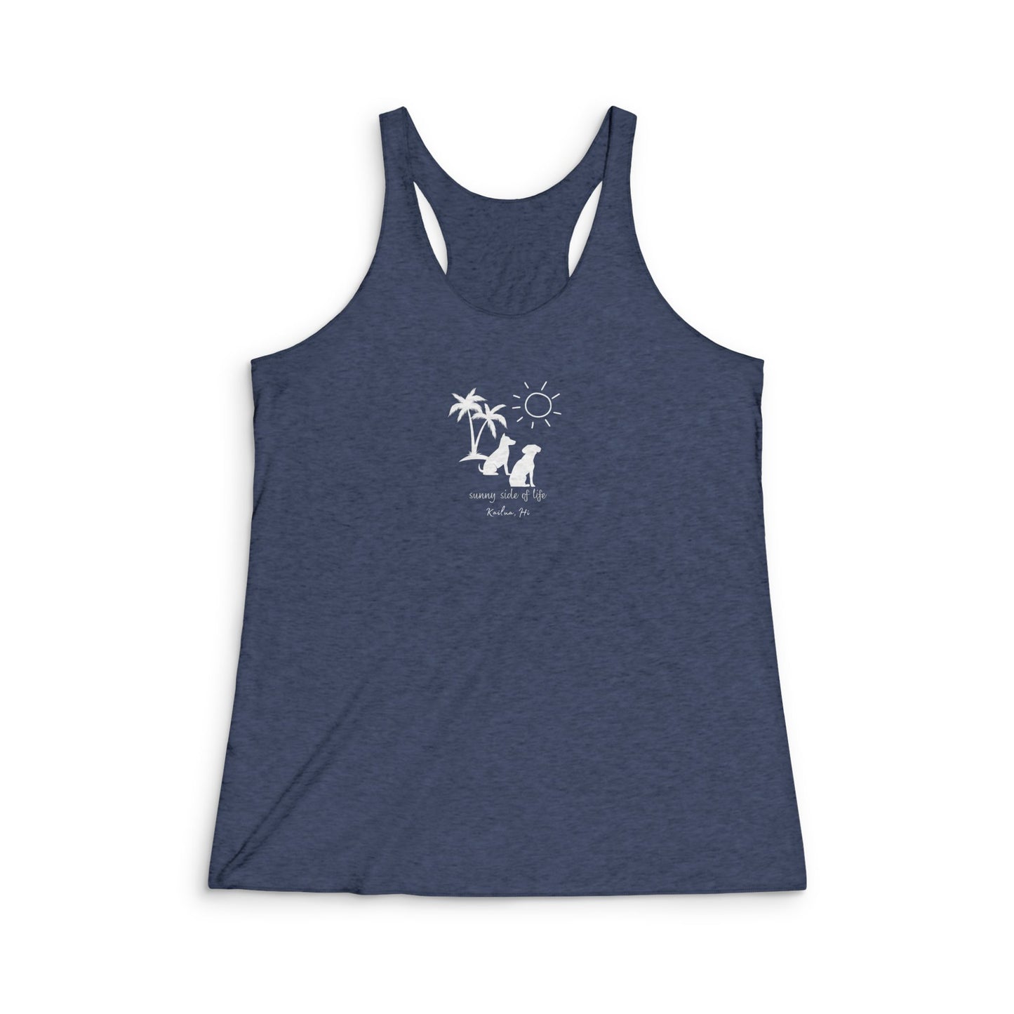 Dog Sunny Side Triblend Racerback Tank